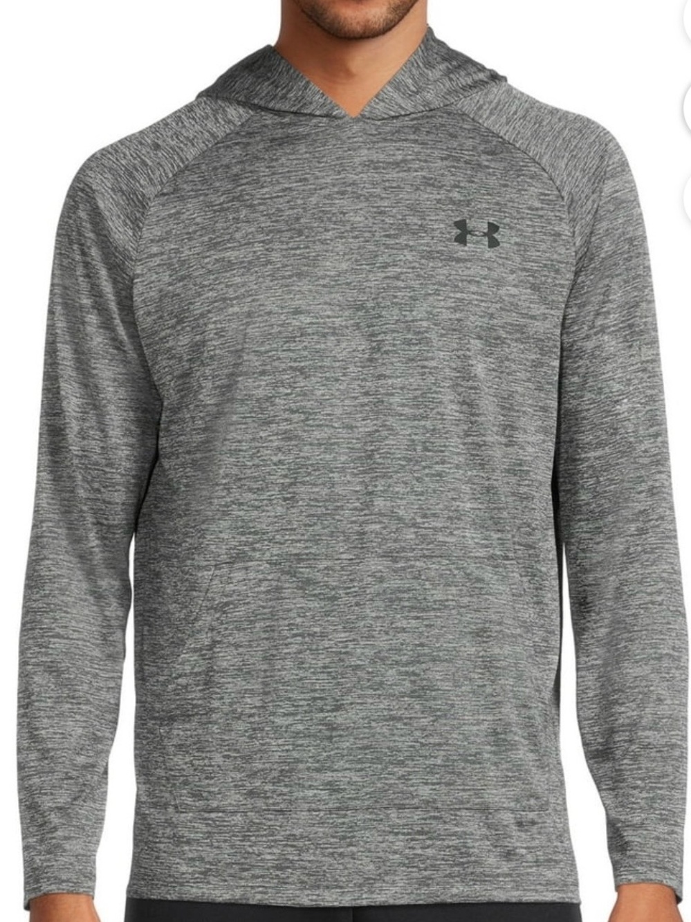 Under Armour Men's UA Tech Hoodie 2.0, Size Large Loose Pitch Gray Pull Over